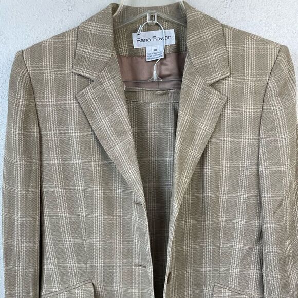 Rena Rowan Matching Blazer Jacket and Skirt Size 10 EUC - Picture 2 of 9